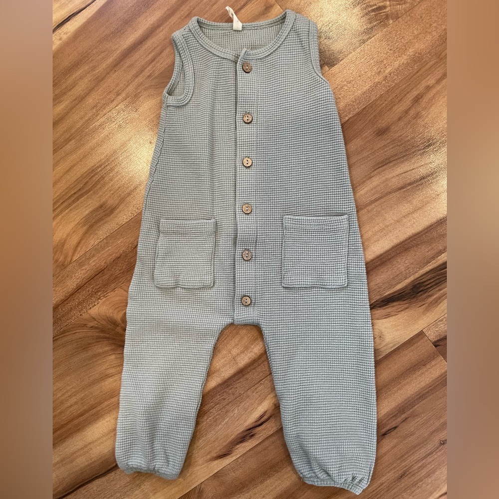 Quincy Mae Sleeveless Waffle Romper